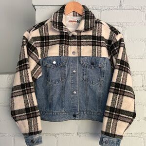 Vintage Havana Denim and Plaid Jacket
Size M 10-12